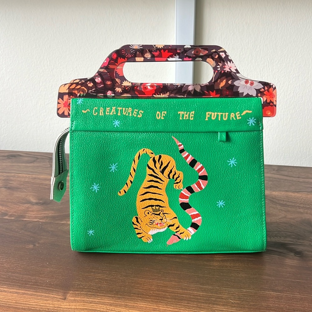 Min & Mon Green Purse With Strap